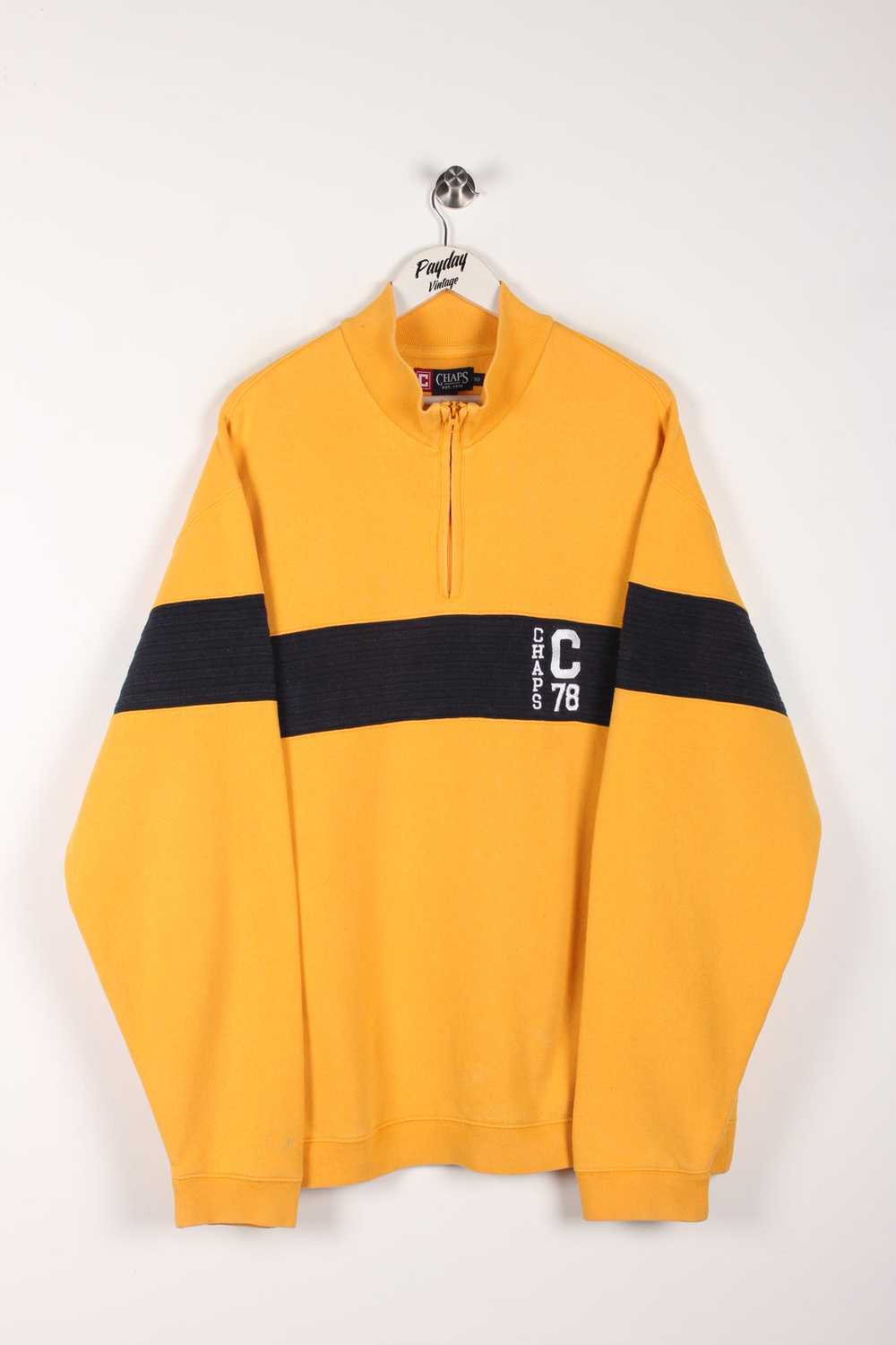 90's Chaps Ralph Lauren 1/4 Zip Sweatshirt XXL - image 1