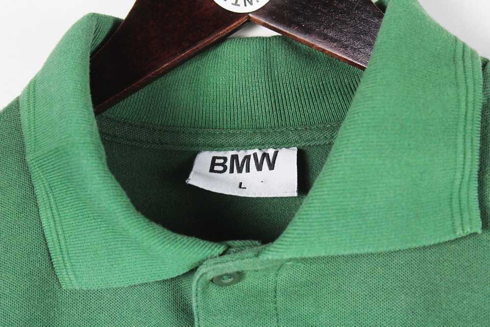 Vintage BMW Long Sleeve Polo T-Shirt Large - image 4