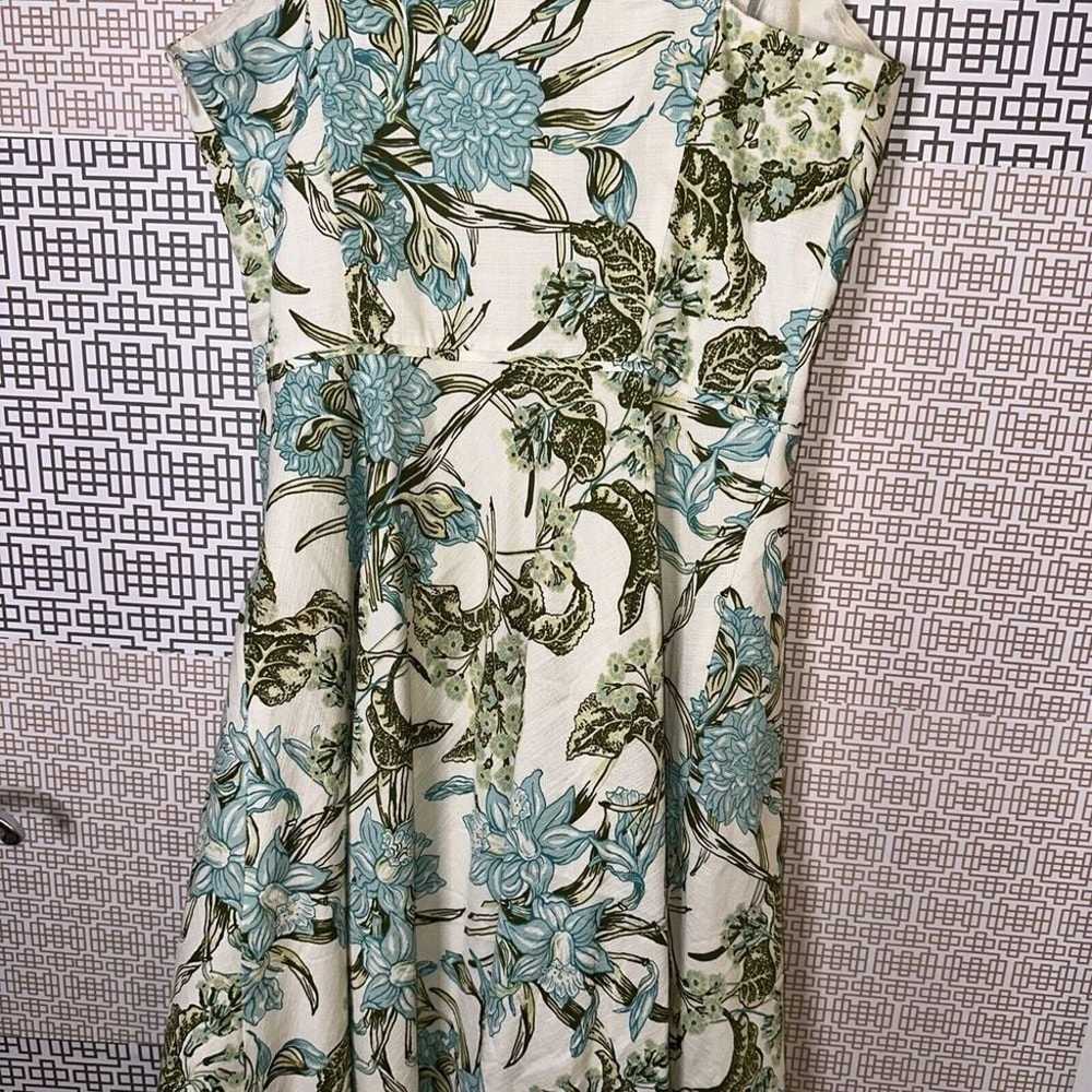 Ann Taylor Loft 90s Y2K Cowl Neck Floral Sleevele… - image 7