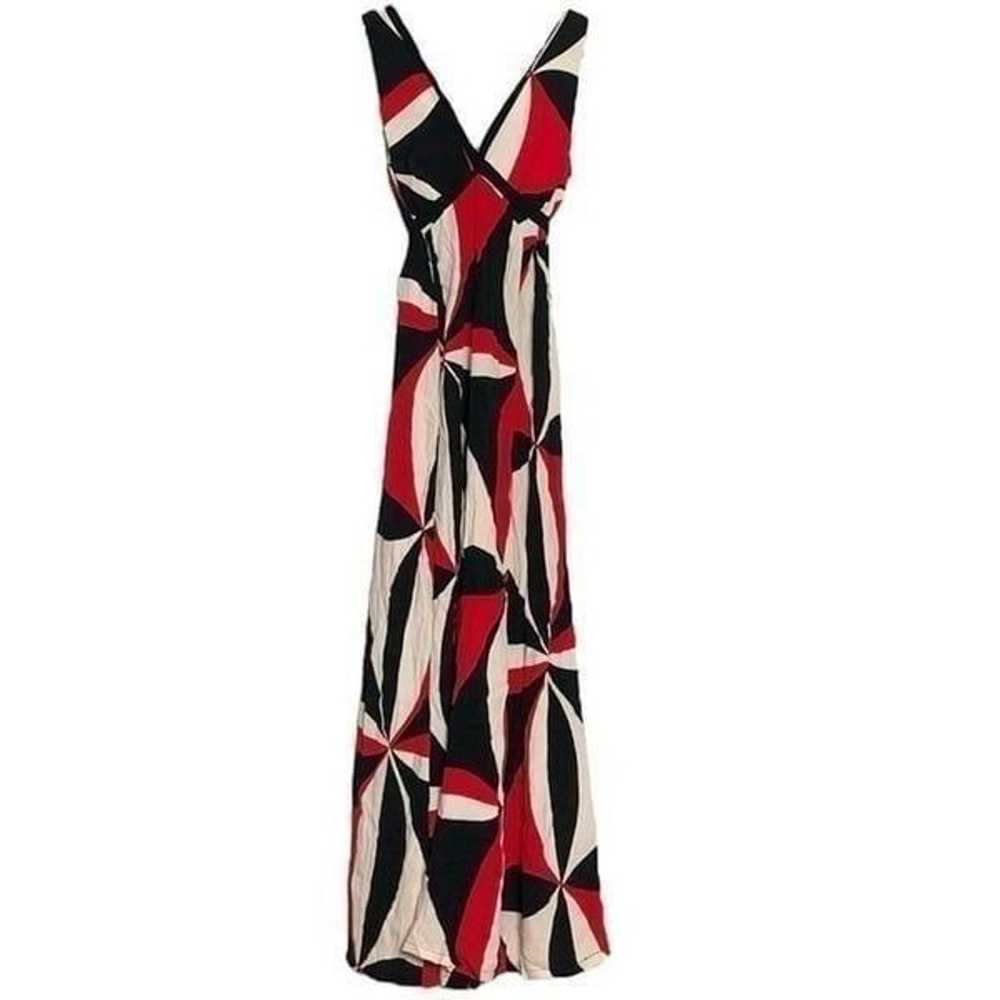 Anthropologie HD In Paris Tallulah Red Black Slee… - image 1