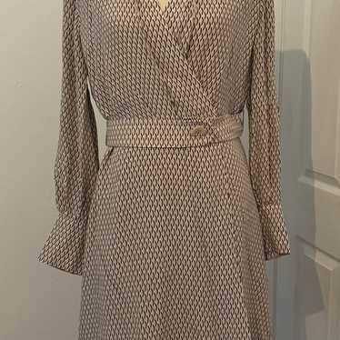 Equipment Fanetta Belted Faux Wrap Dress 100% Sil… - image 1