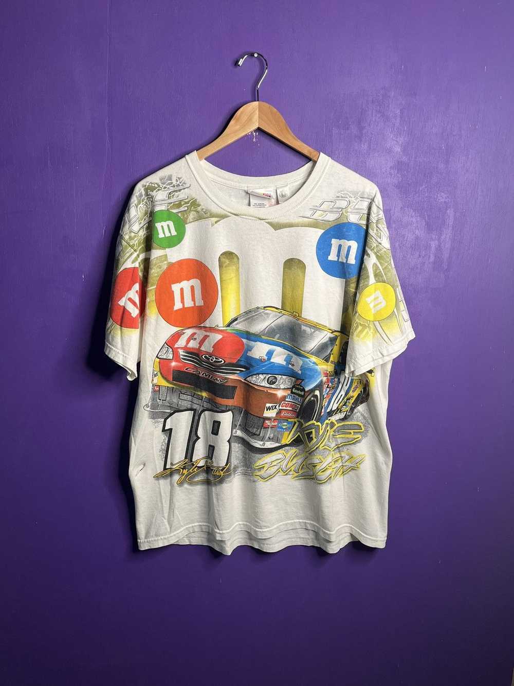 NASCAR × Vintage Vintage 90s NASCAR Kyle Busch M&… - image 1