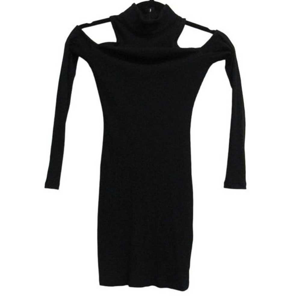 Privacy Please Women XL Black Cut Out Shoulder Lo… - image 3