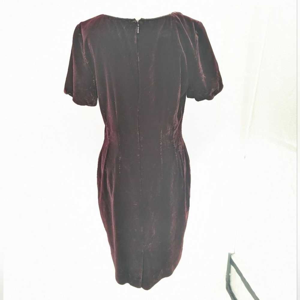 Liz Claiborne Vintage Velvet Maroon Rhinestone Em… - image 2