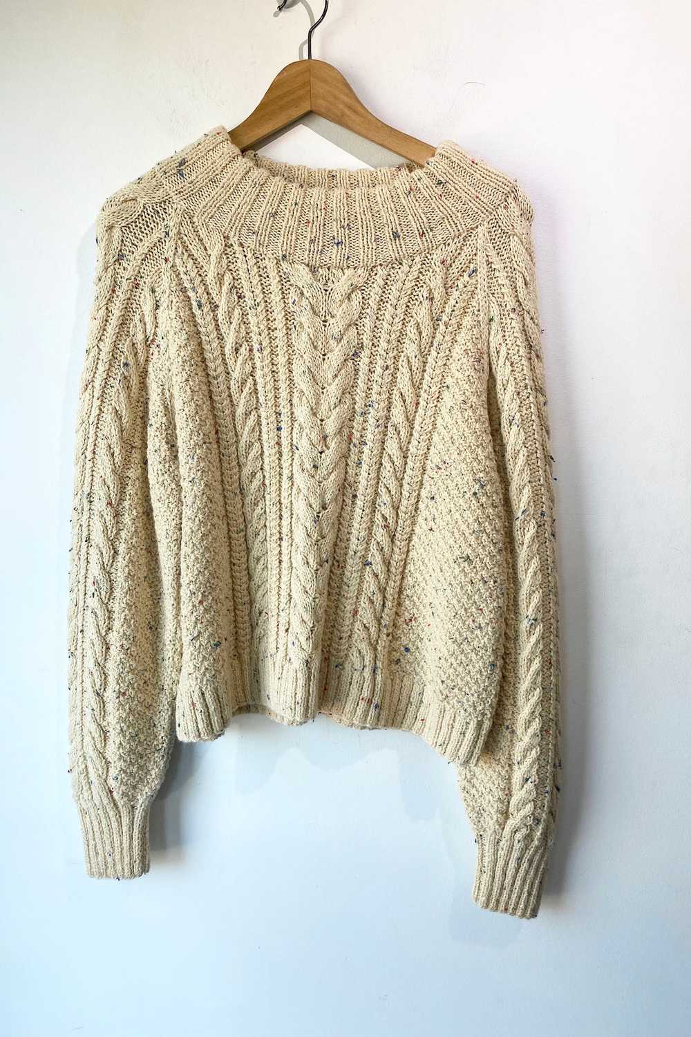 Doen Serena Cream Cable Sweater - image 1