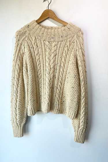 Doen Serena Cream Cable Sweater - image 1