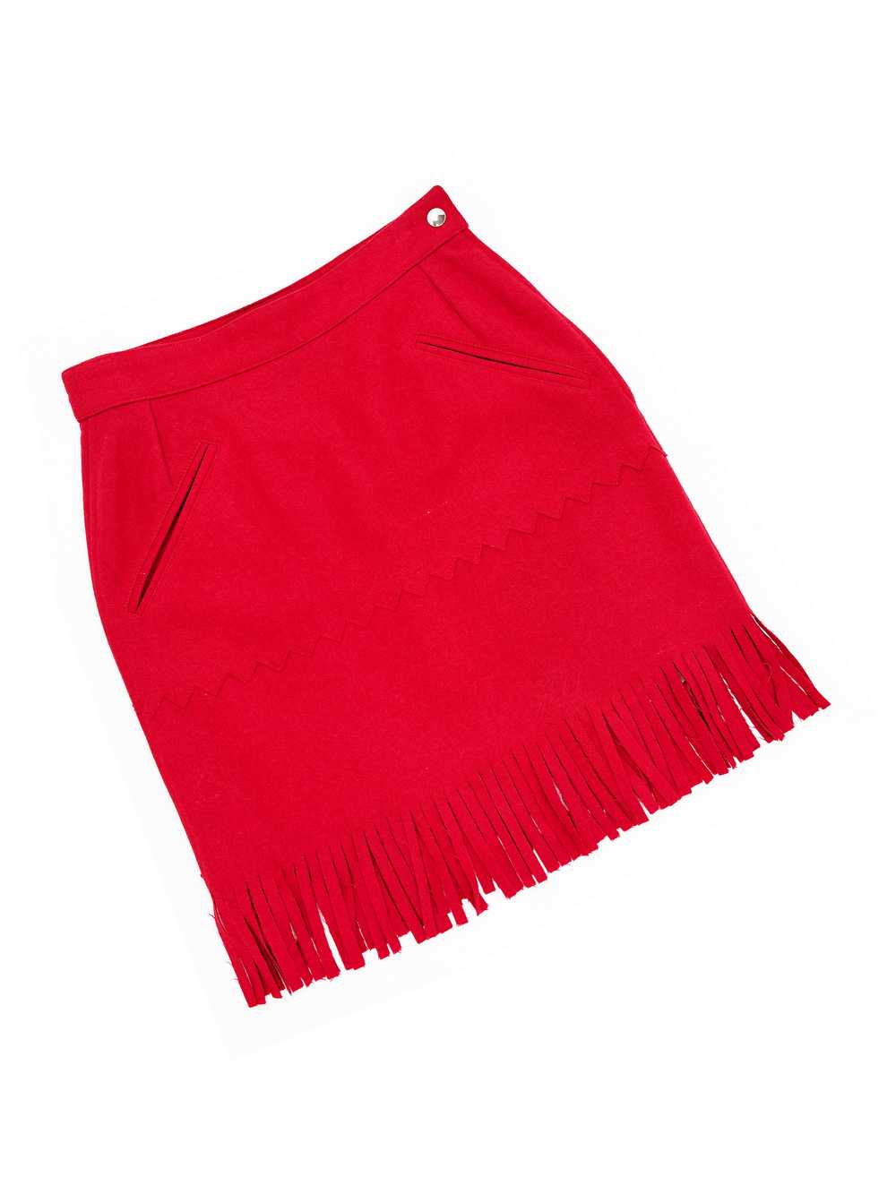 Jean Charles de Castelbajac 80s fringe skirt - image 1