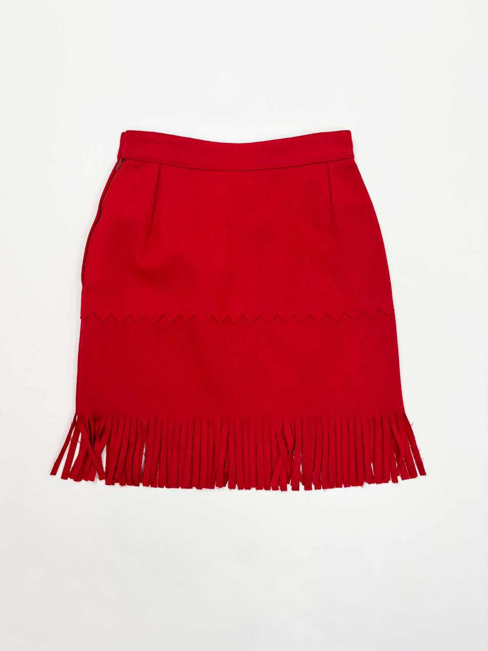 Jean Charles de Castelbajac 80s fringe skirt - image 2