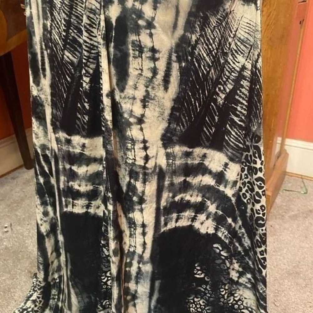 B.Darlin black/ white  maxi halter  dress size 6 - image 10