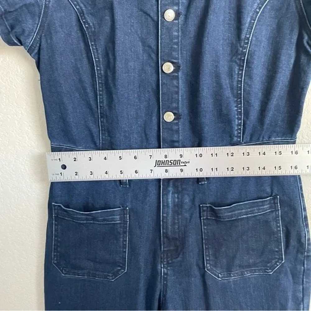 Wisteria Lane Denim Jumpsuit Womens Large Flare L… - image 11