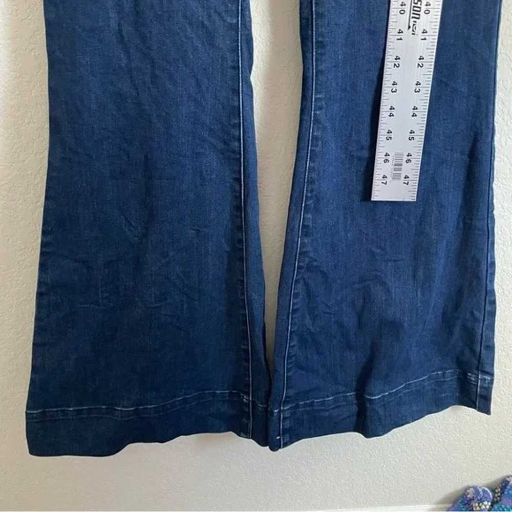 Wisteria Lane Denim Jumpsuit Womens Large Flare L… - image 8