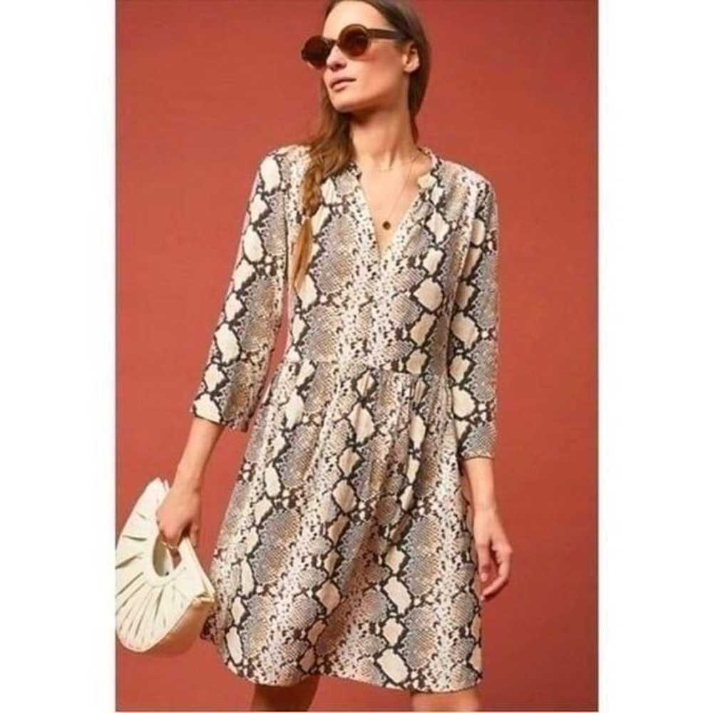 ANTHROPOLOGIE | MAEVE Juno Snake Print Long Sleev… - image 2