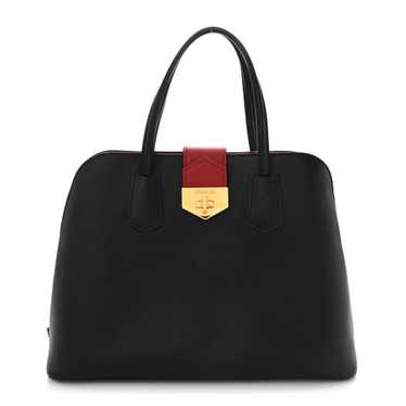 PRADA Saffiano Cuir Bi-Color Double Handle Tote B… - image 1