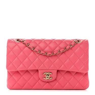 CHANEL Shiny Caviar Quilted Medium Double Flap Pin