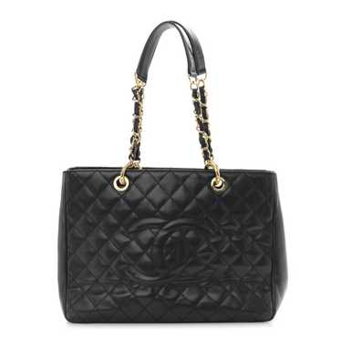 CHANEL Caviar Quilted Grand Shopping Tote GST Bla… - image 1