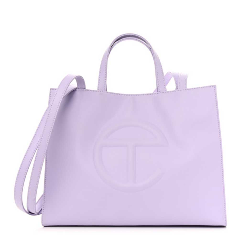 TELFAR Vegan Leather Medium Shopping Bag Lavender - image 1