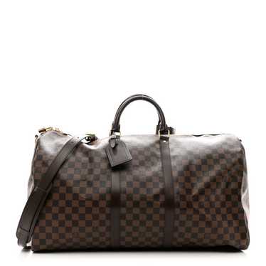 LOUIS VUITTON Damier Ebene Keepall Bandouliere 55