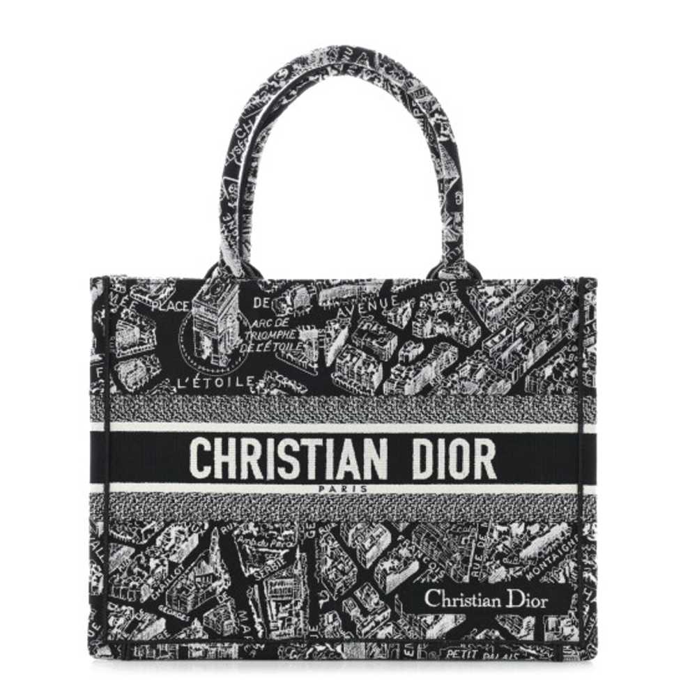 CHRISTIAN DIOR Canvas Embroidered Medium Plan De … - image 1