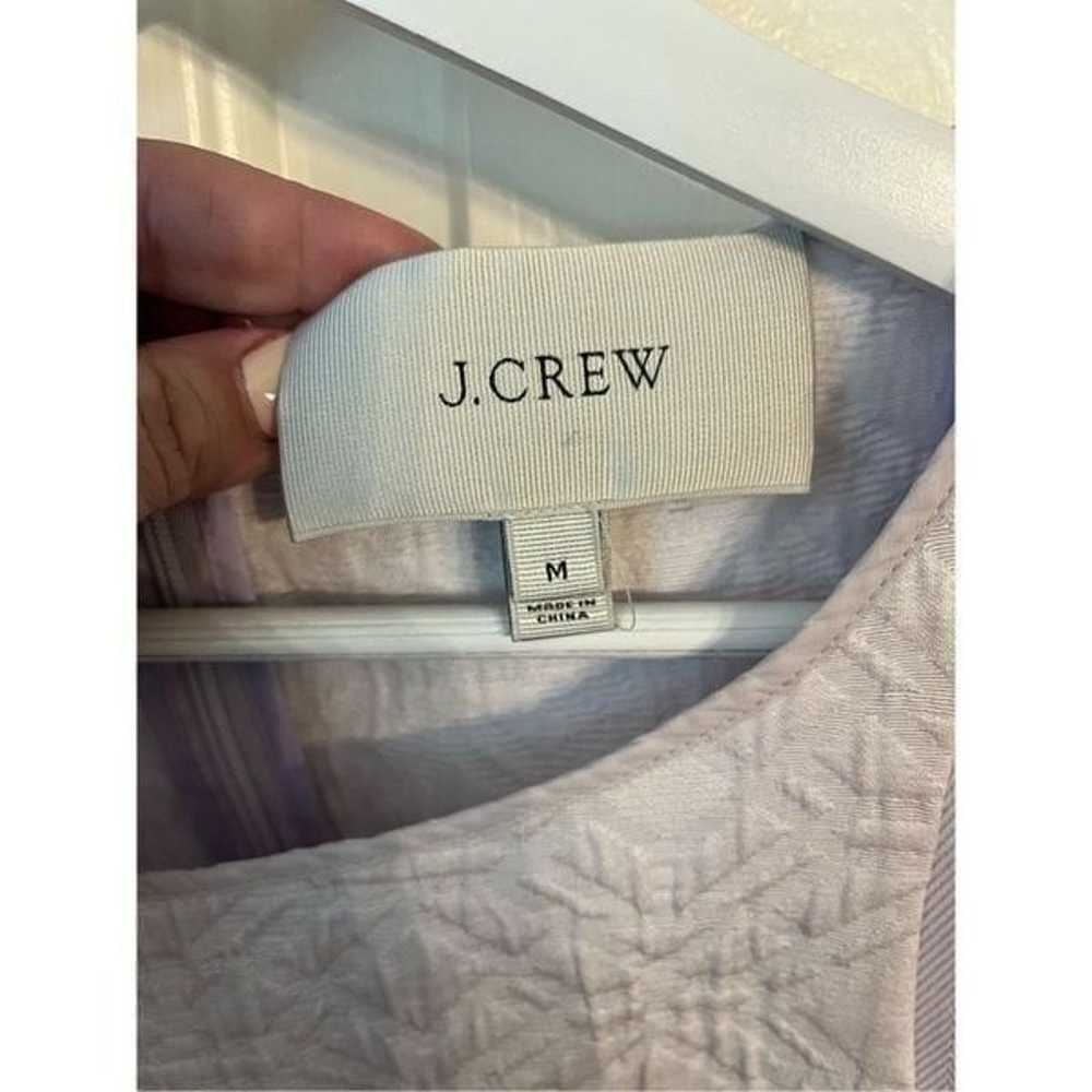 J. Crew Jacquard Vivid Lilac Front Zip Pocket Sle… - image 3