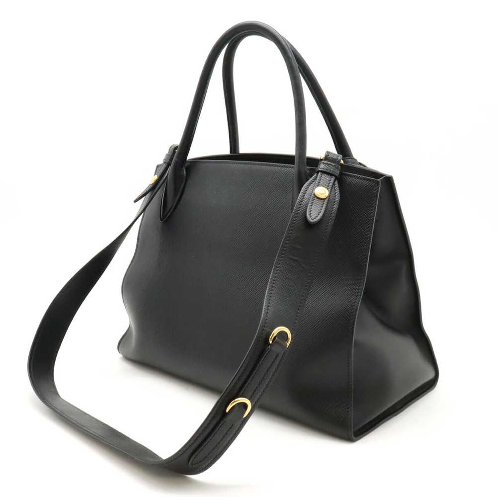 Bag Prada Monochrome Handbag 2Way Shoulder Saffia… - image 2