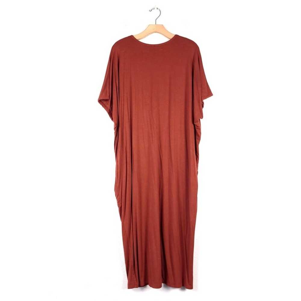 DWELL AND SLUMBER Rust Brown Caftan Maternity Mid… - image 7