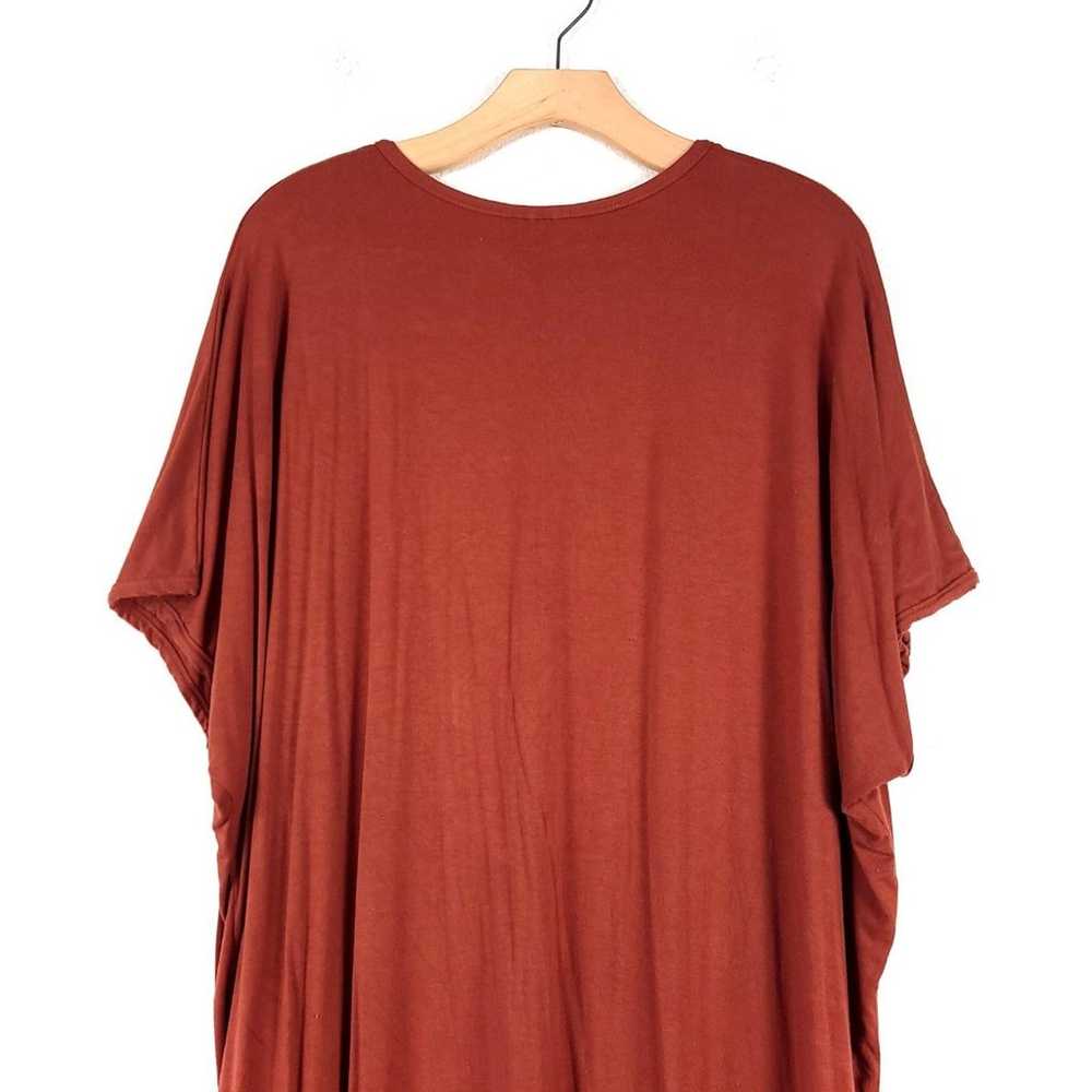 DWELL AND SLUMBER Rust Brown Caftan Maternity Mid… - image 8