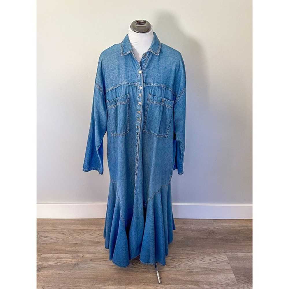 Vintage FADS Denim Maxi Dress - image 2