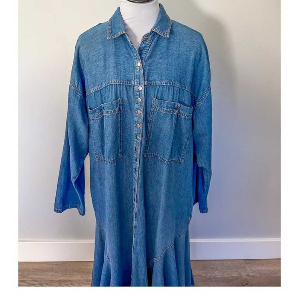 Vintage FADS Denim Maxi Dress - image 3