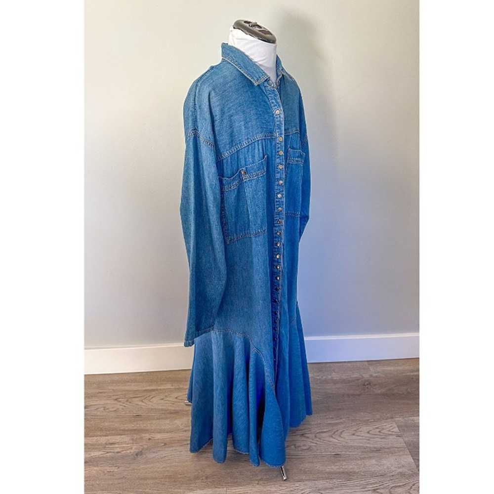 Vintage FADS Denim Maxi Dress - image 5