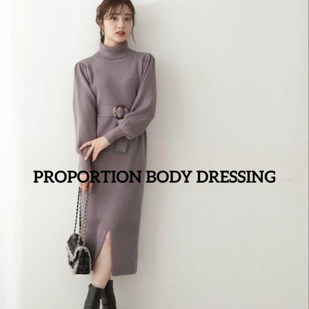 PROPORTION BODY DRESSING Mutton Sleeve Knit Dress - image 1