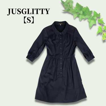 Adult Cute ♪ JUSGLITTY Knee-Length Dress in Navy - image 1