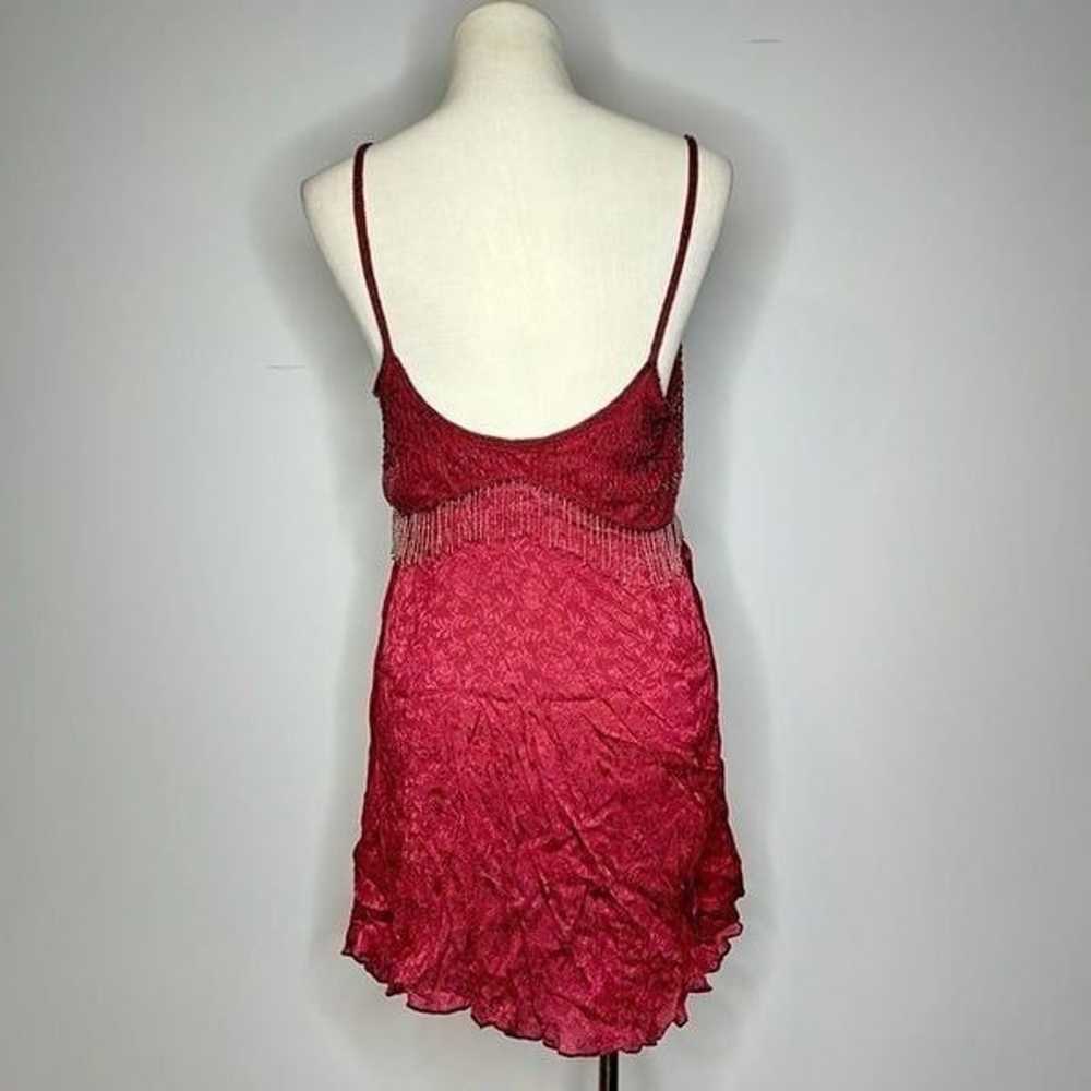 Free People- Red Beaded Dress - image 3