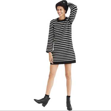 Madewell Merino Wool Button Sleeve Sweater Dress S