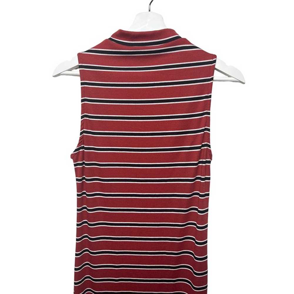 Lulus Dress Womens Tank Midi Striped Red Black Sm… - image 10