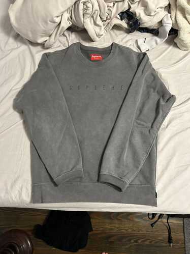 Supreme Supreme overdyed embroidered crewneck