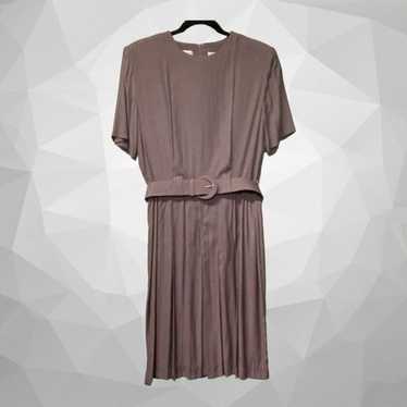 Vintage Karin Stevens Box Pleat Dress 10