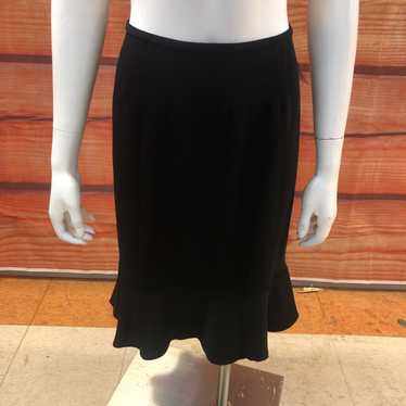 DRAMA BLACK FLOUNCE HEM SKIRT SIZE 14 - image 1