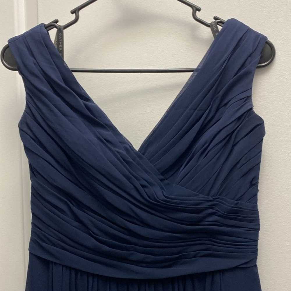 Gather & Gown navy blue bridesmaid formal wedding… - image 2