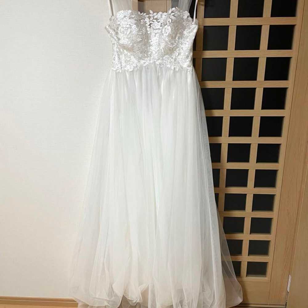 Wedding Dress, White, Size 11 - image 2