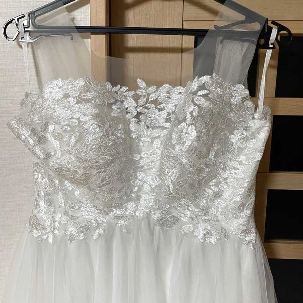 Wedding Dress, White, Size 11 - image 3