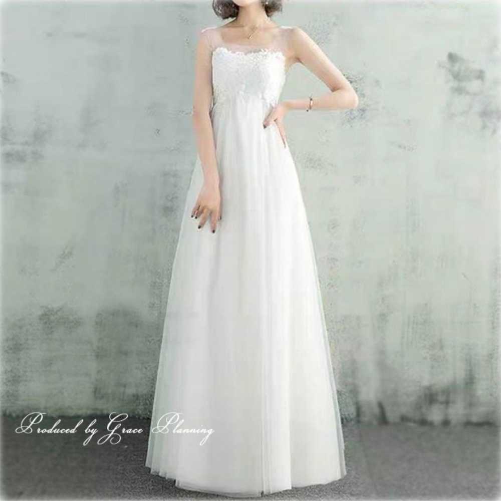 Wedding Dress, White, Size 11 - image 4