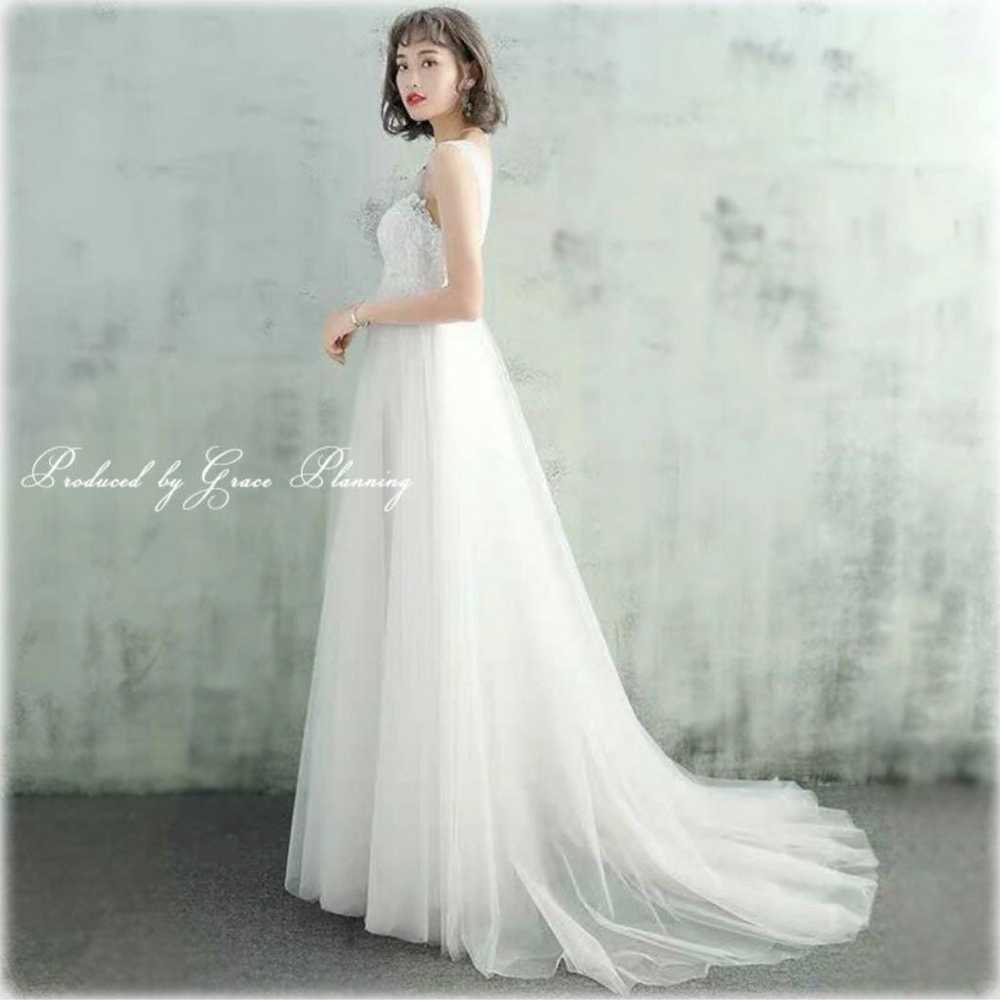 Wedding Dress, White, Size 11 - image 5