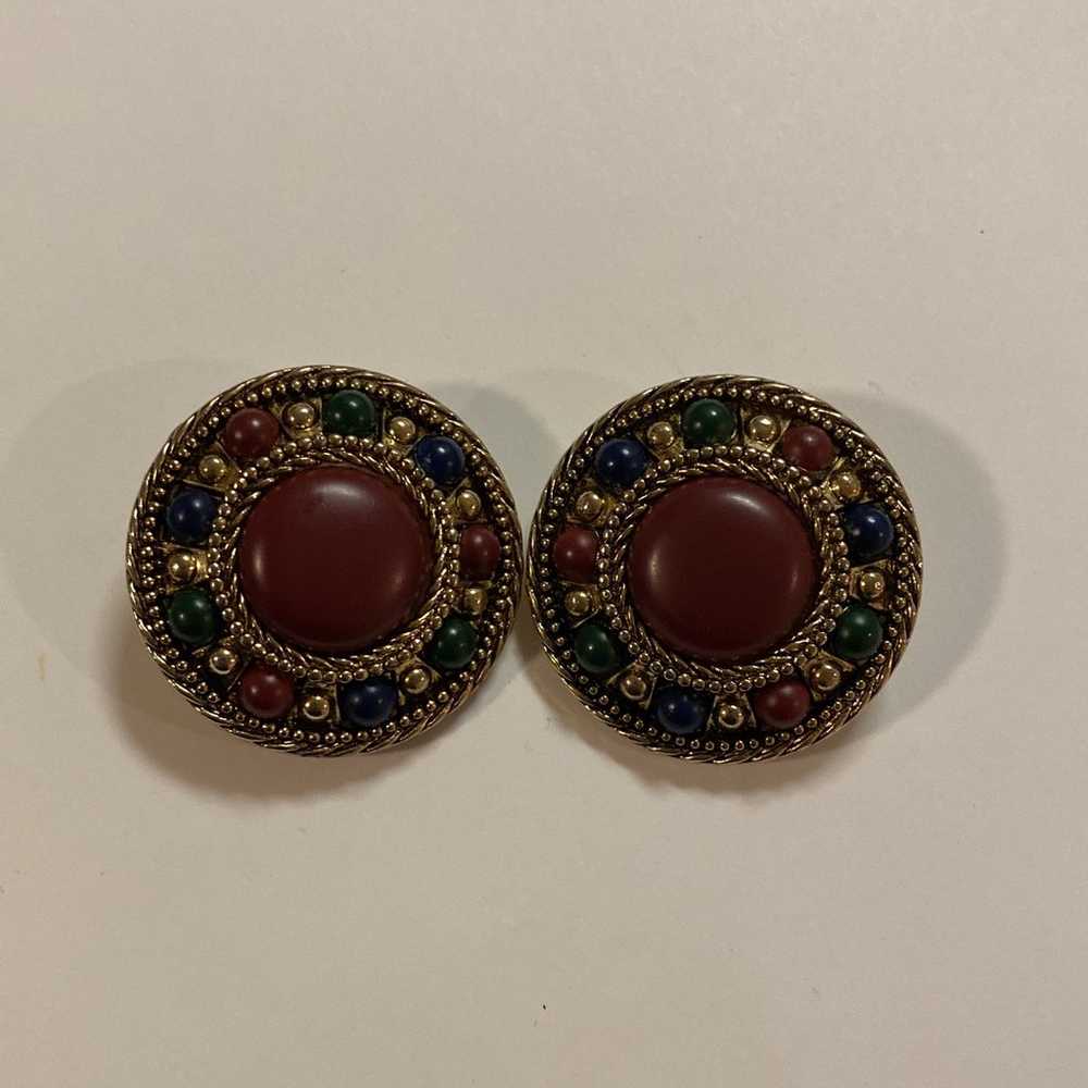 Huge Clip Earrings - 1980’s - RETRO VINTAGE - image 2