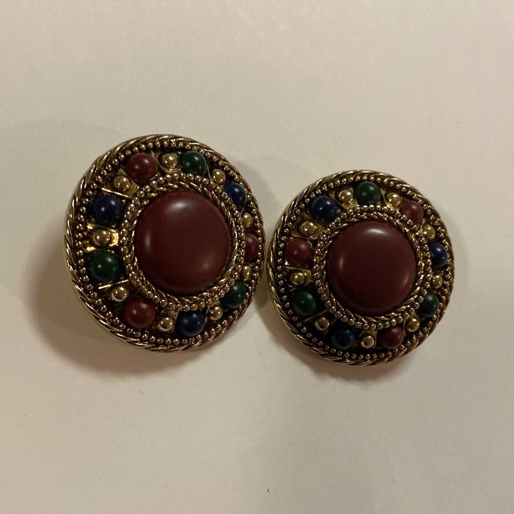 Huge Clip Earrings - 1980’s - RETRO VINTAGE - image 4