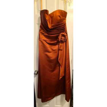 David’s Bridal Strapless Chocolate Copper Brown S… - image 1