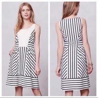 ANTHROPOLOGIE Maeve Chessia striped dress size 4