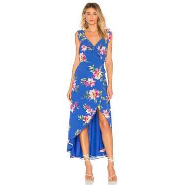 Privacy Please Fillmore Floral Ruffle Wrap Maxi Dr