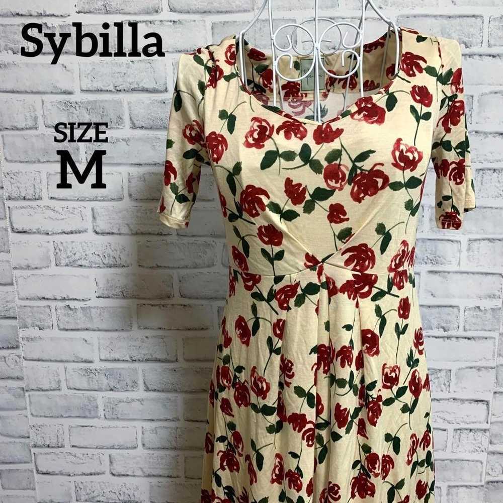 Sybilla All-Over Pattern Rose Dress - image 1