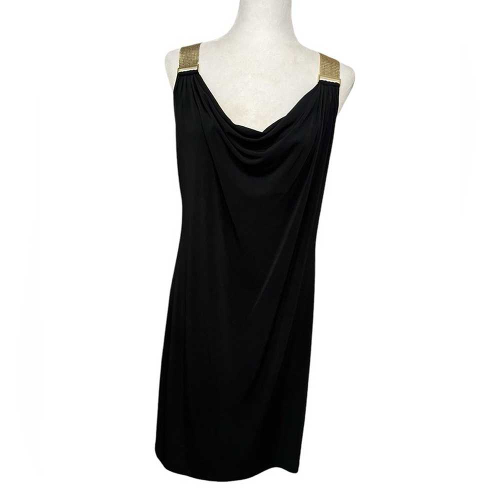 MICHAEL MICHAEL KORS Little Black Dress Cowl Neck… - image 1