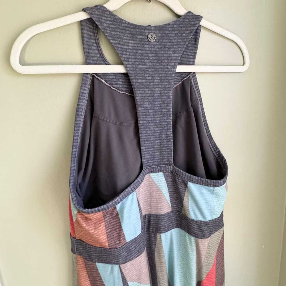 Prana Calexico Maxi Dress Charcoal Wavy Sz L Race… - image 7